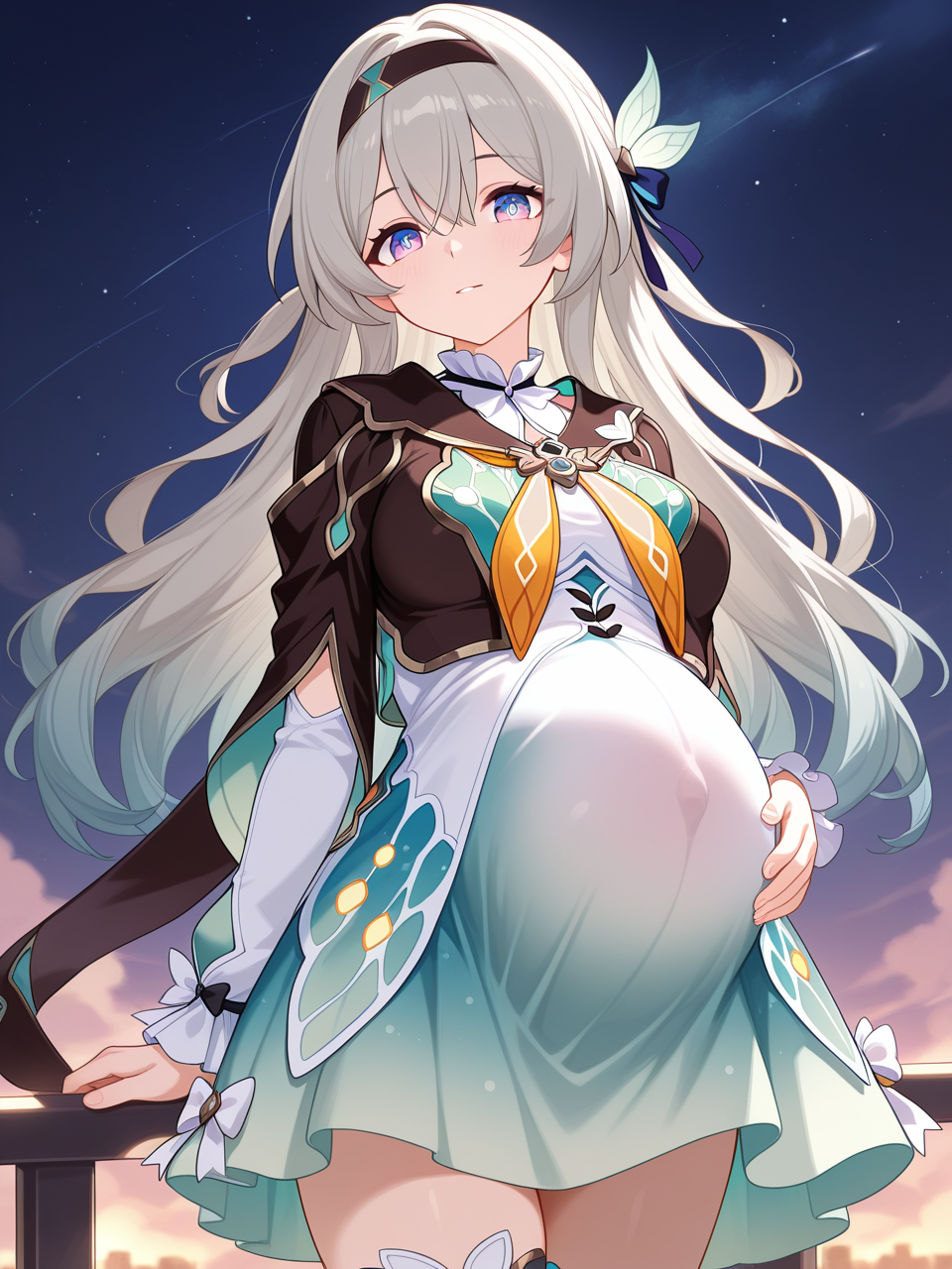 Pregnant / Veiny belly (Illustrious)