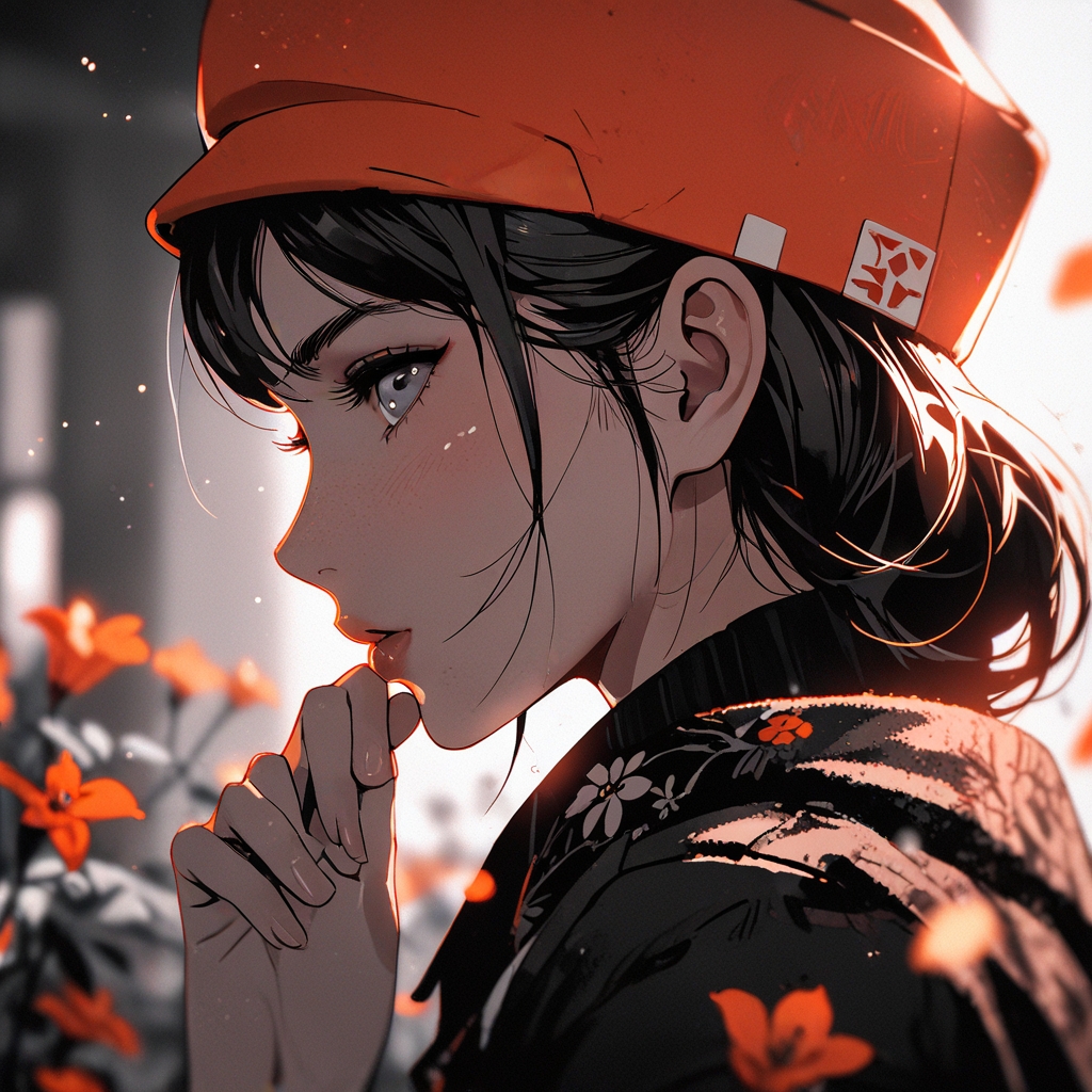 Anime surreal portrait Monochrome Surreal