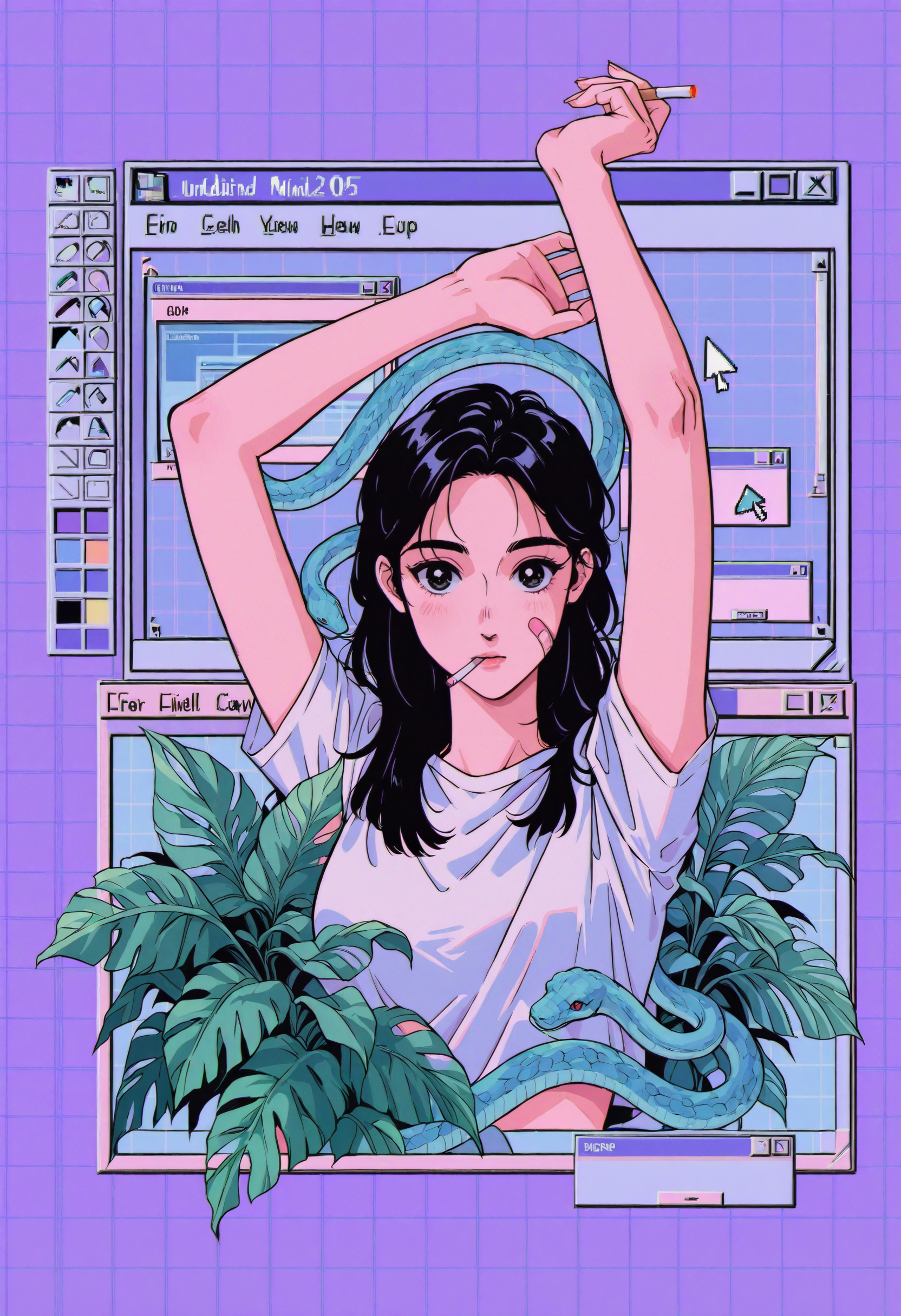 Vixon's Illustrious Styles - Windows 98 Vaperwave