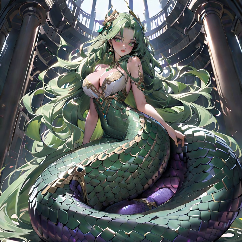 Anime Lamia, snake woman_蛇女 - Lamia_1 | Stable Diffusion Model - LoRA |  Tensor.Art