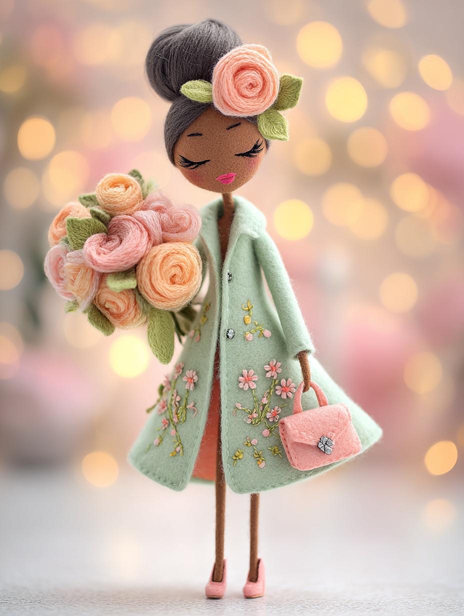 Whimsical Handcrafted Doll Cute Doll