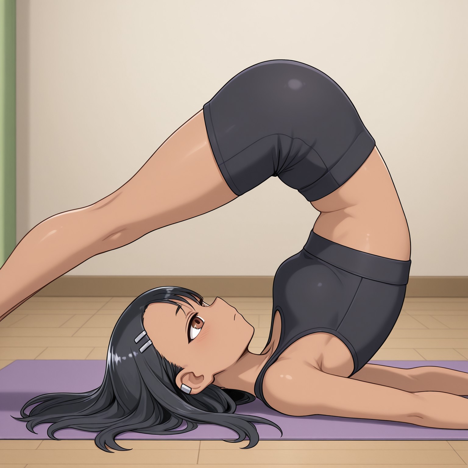 Plow pose / concept / yoga