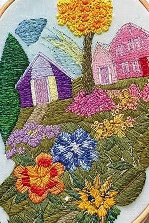 Vibrant Embroidery Art Style LoRA 2026-07-17 17:06:56