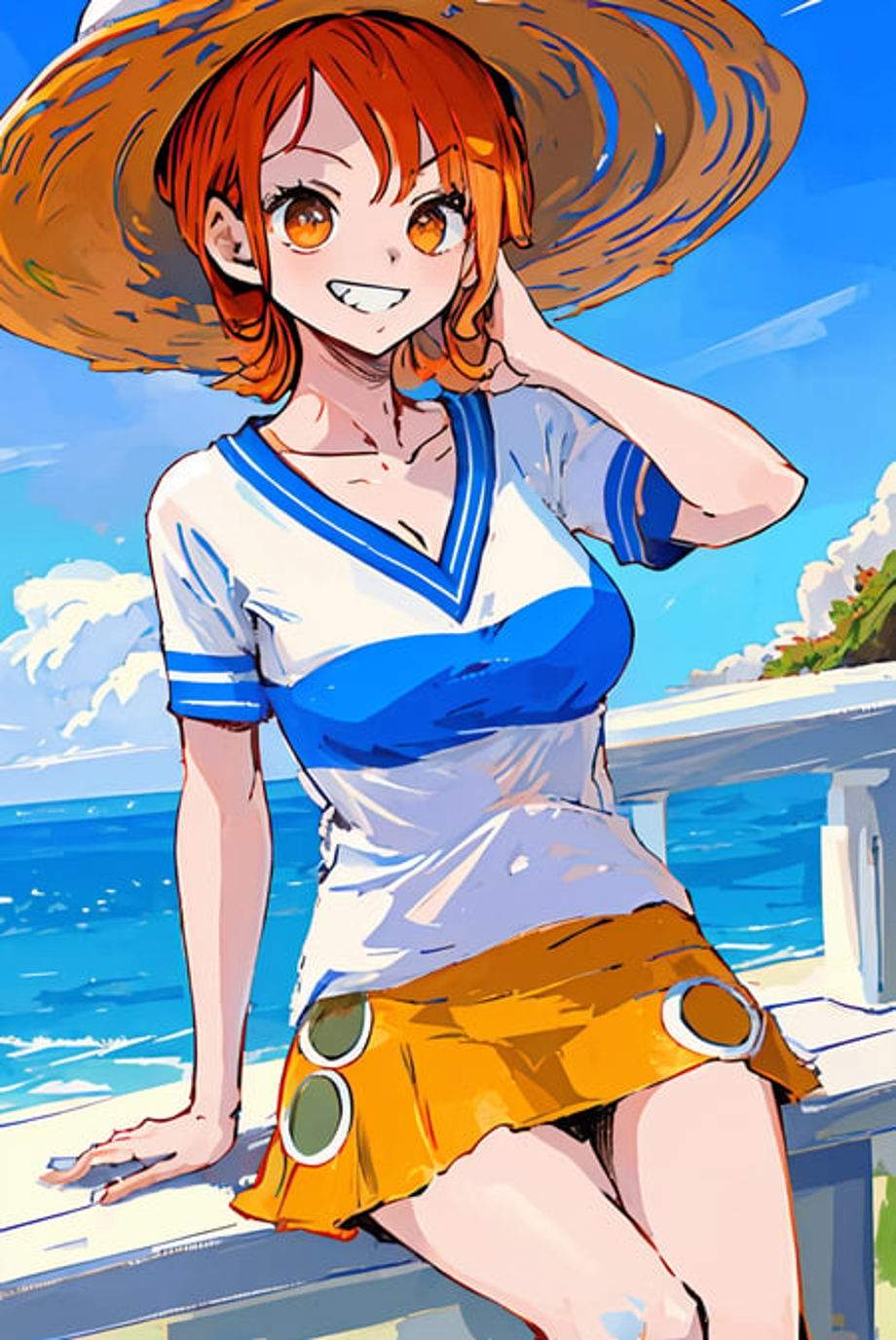 Nami (One Piece) Pre and Post Timeskip LoRA - post timeskip