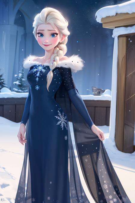 Disney elsa winter dress best sale