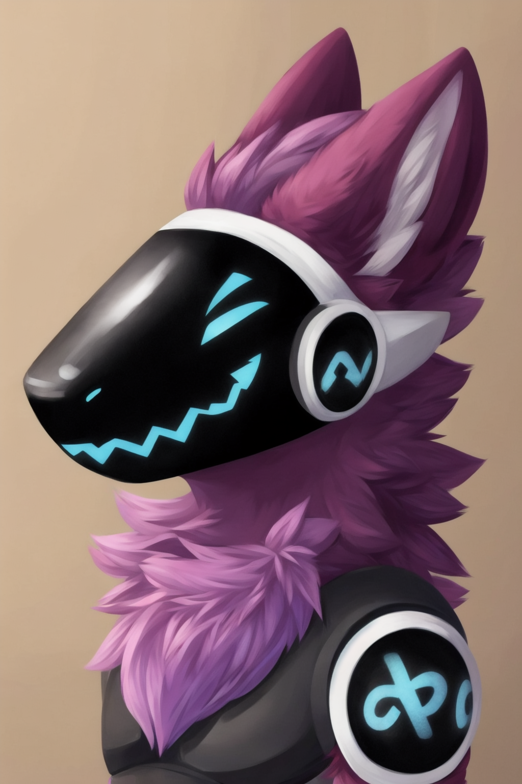 Protogen Visor Study by SadStrawberryArts -- Fur Affinity [dot] net