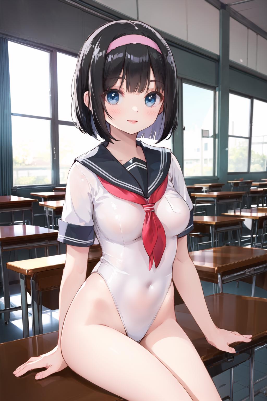 Serafuku Uniform Leotard - Rulles