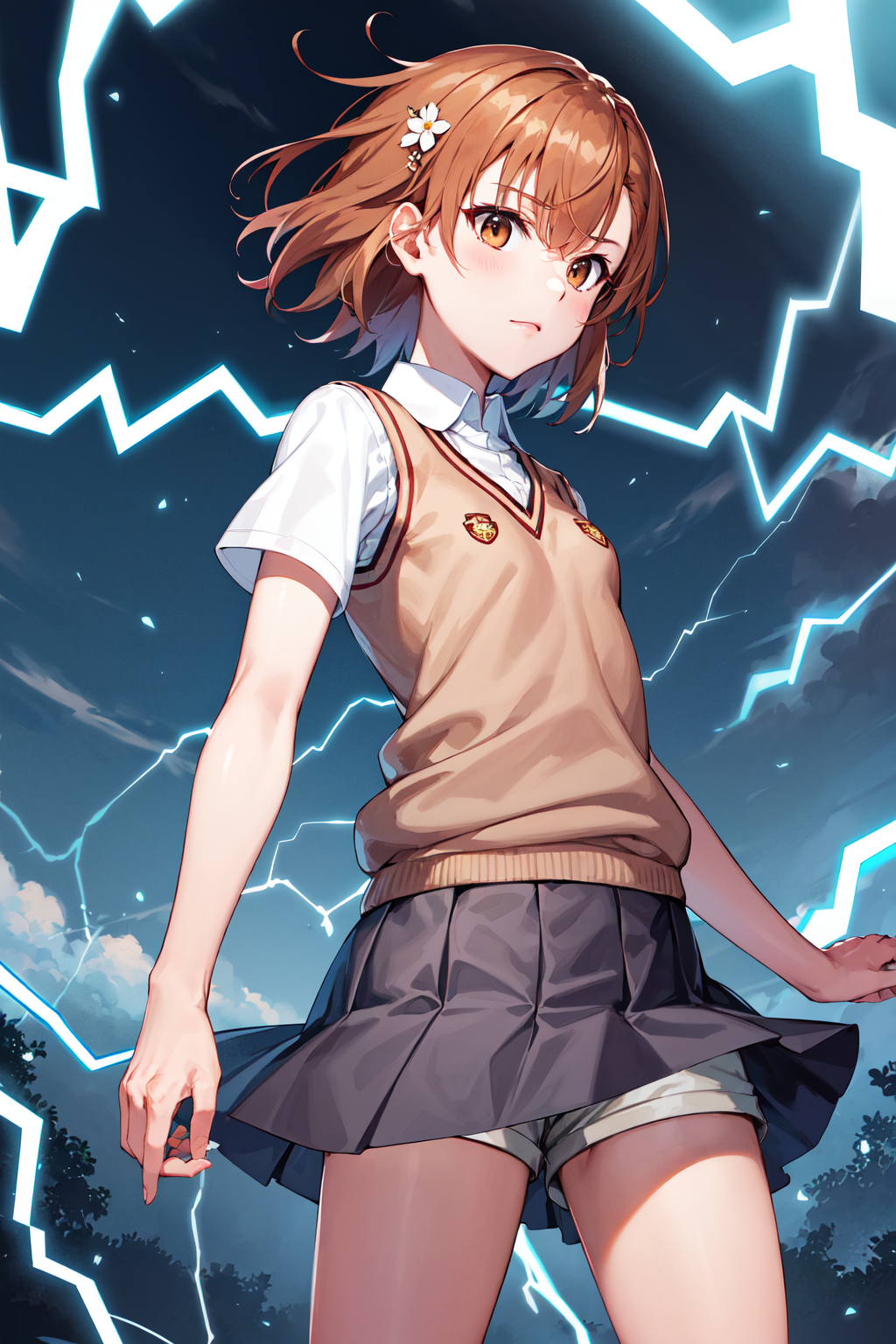 Do they ever explain why Mikoto wears shorts under her skirt? : r/railgun