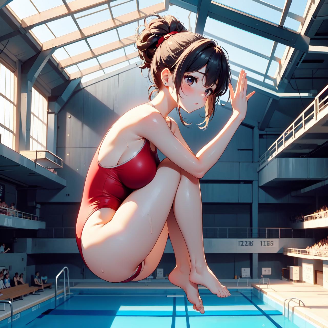 girl like high diving