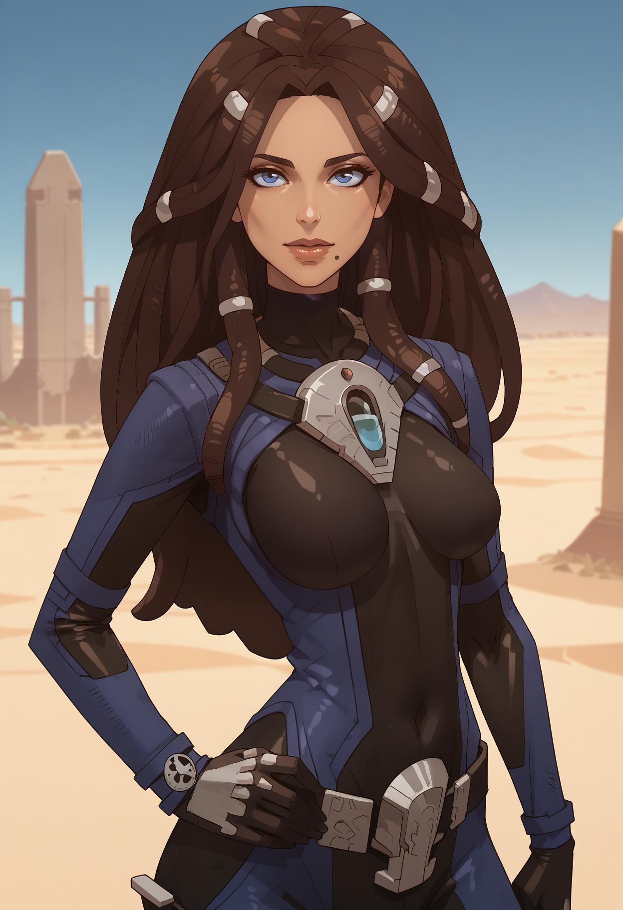 Zakiya, Fremen leader, (Dune, Behind the dune), LoRA, SDXL