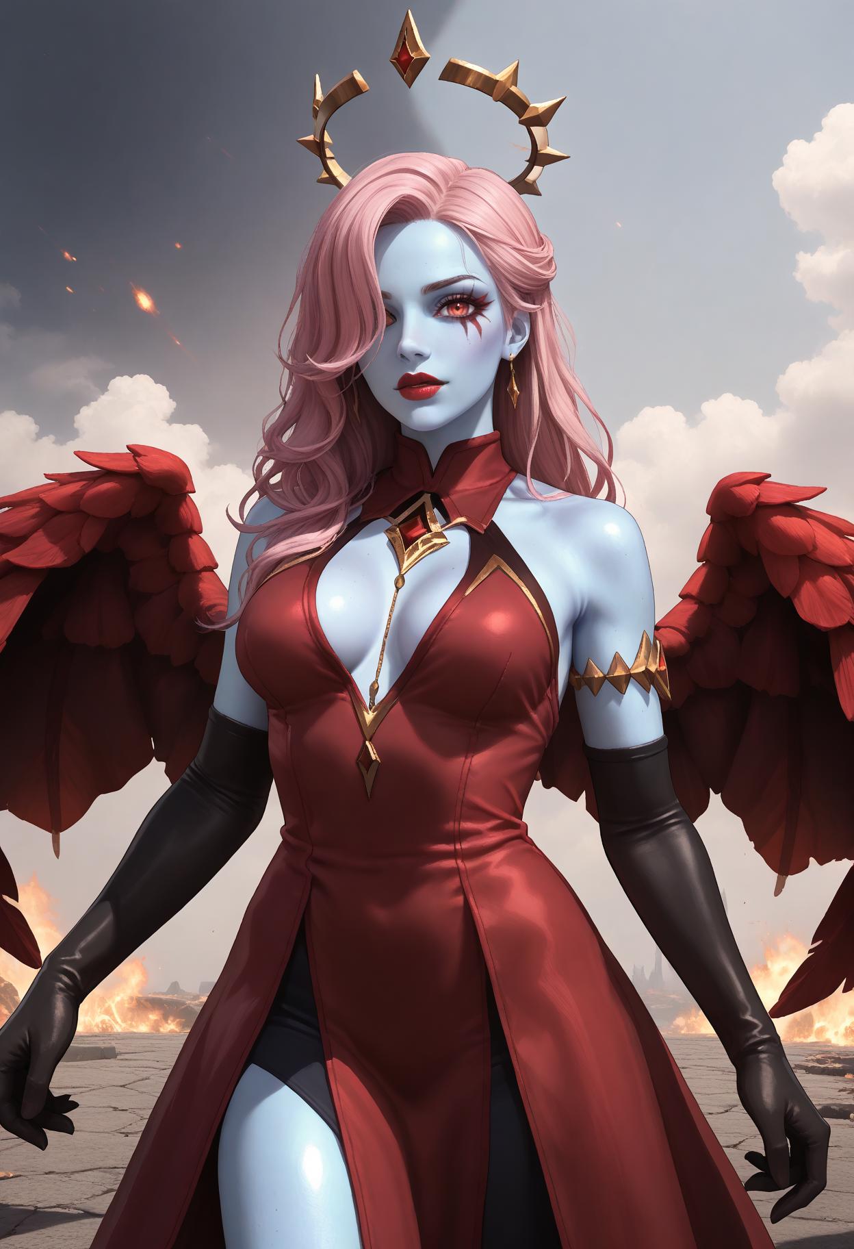 Akasha, the Queen of Pain, (DOTA 2), LoRA, PonyXL