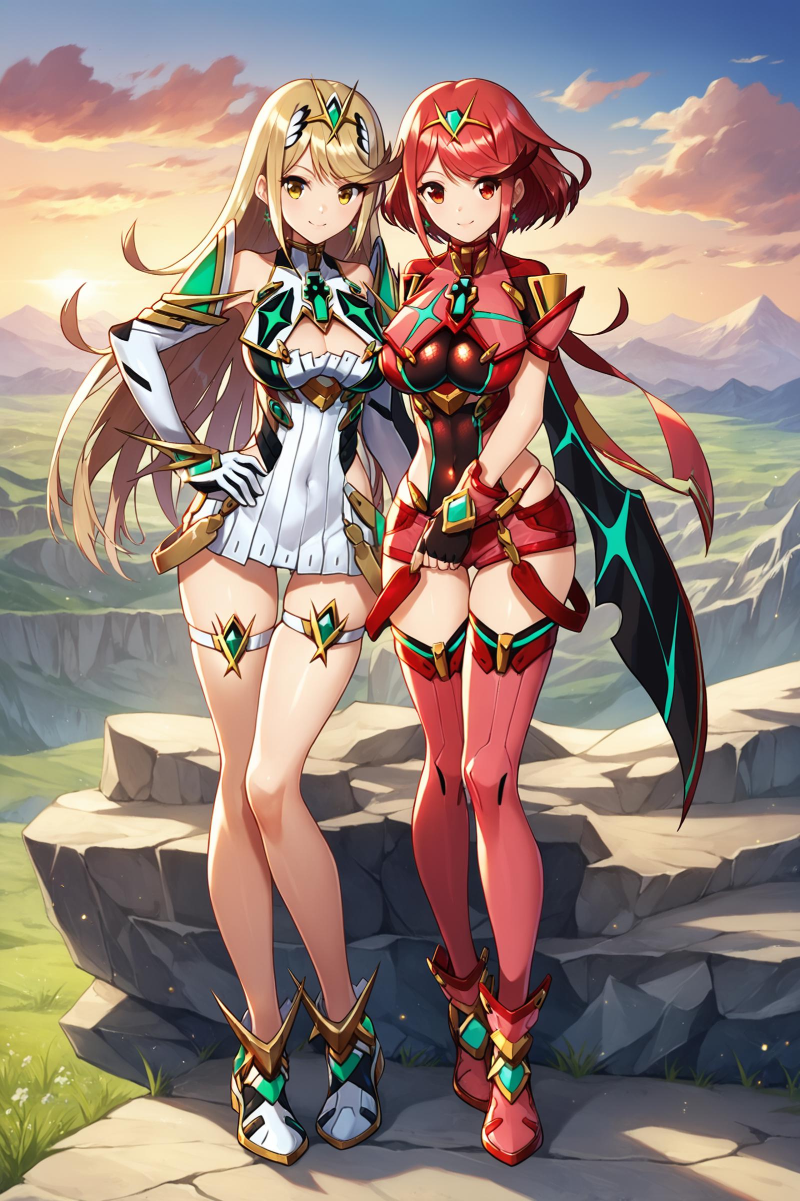[PONY XL] saitom/斋藤将嗣(Saito Masatsugu)/猫マル商店 《Xenoblade 2》/《异度神剑2》- Artist Style