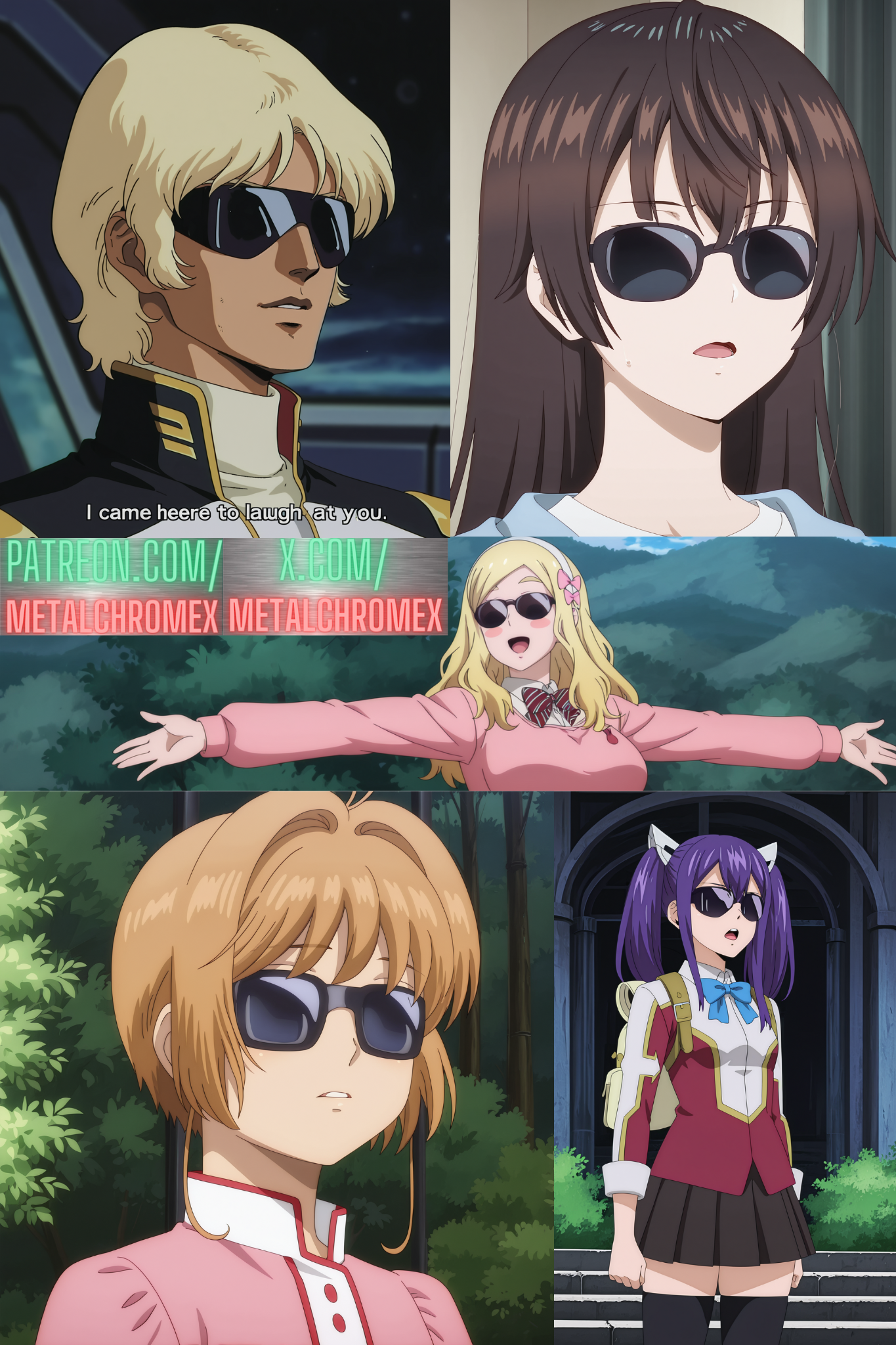 I Came Here To Laugh At You (meme of Char Aznable/Quattro Bajeena from Mobile Suit Zeta Gundam)