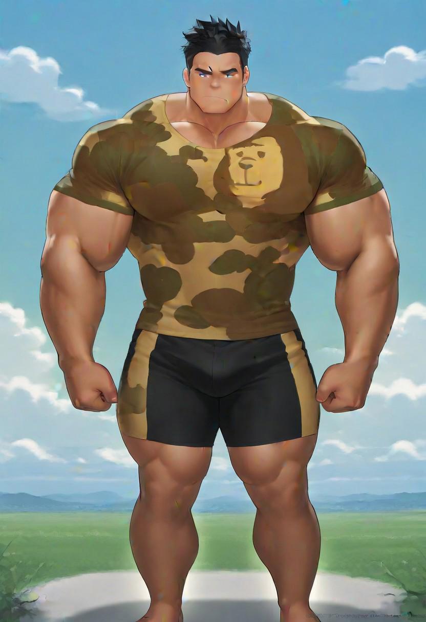 Gorilla and camouflage T-shirt
