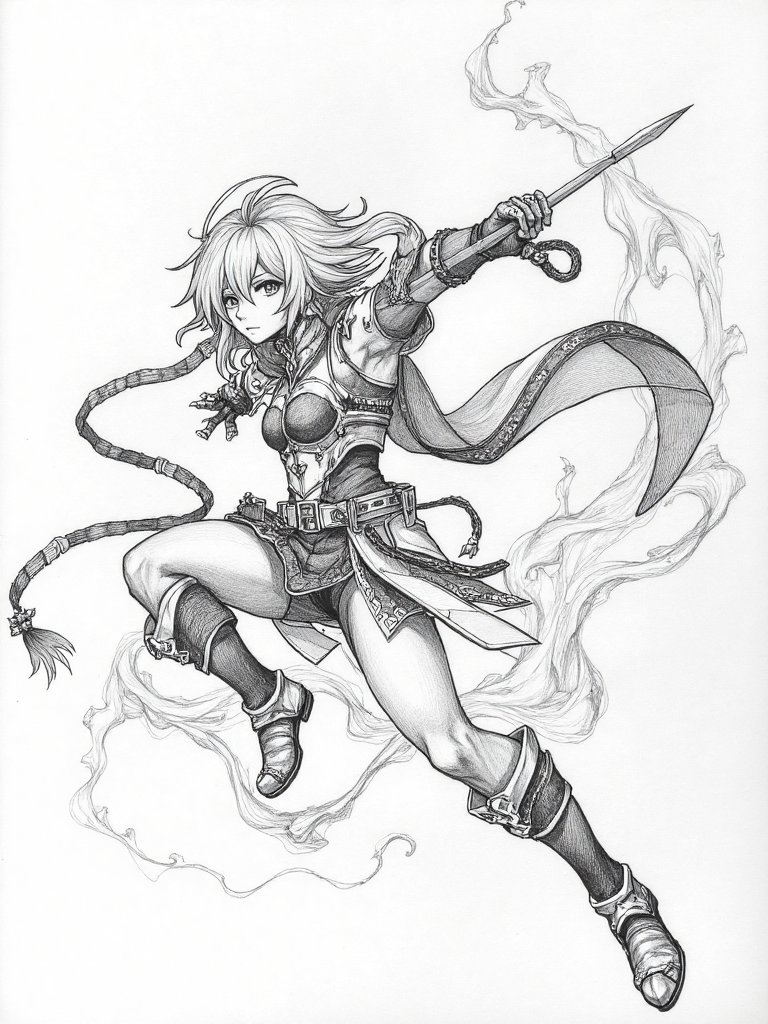 Flux Comic Manga Sketch V3