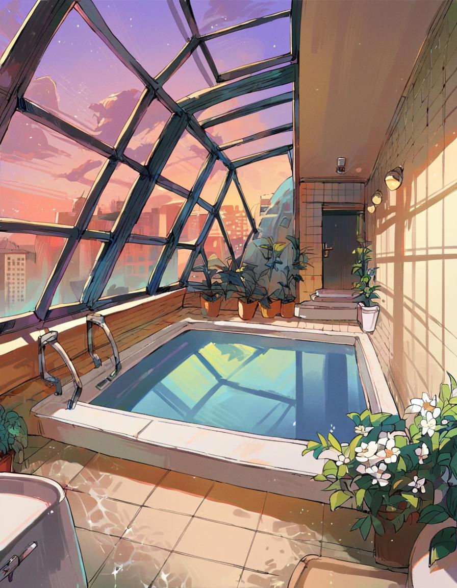 Rei no Pool - Hanazono Room - Background of THAT Pool for Pony