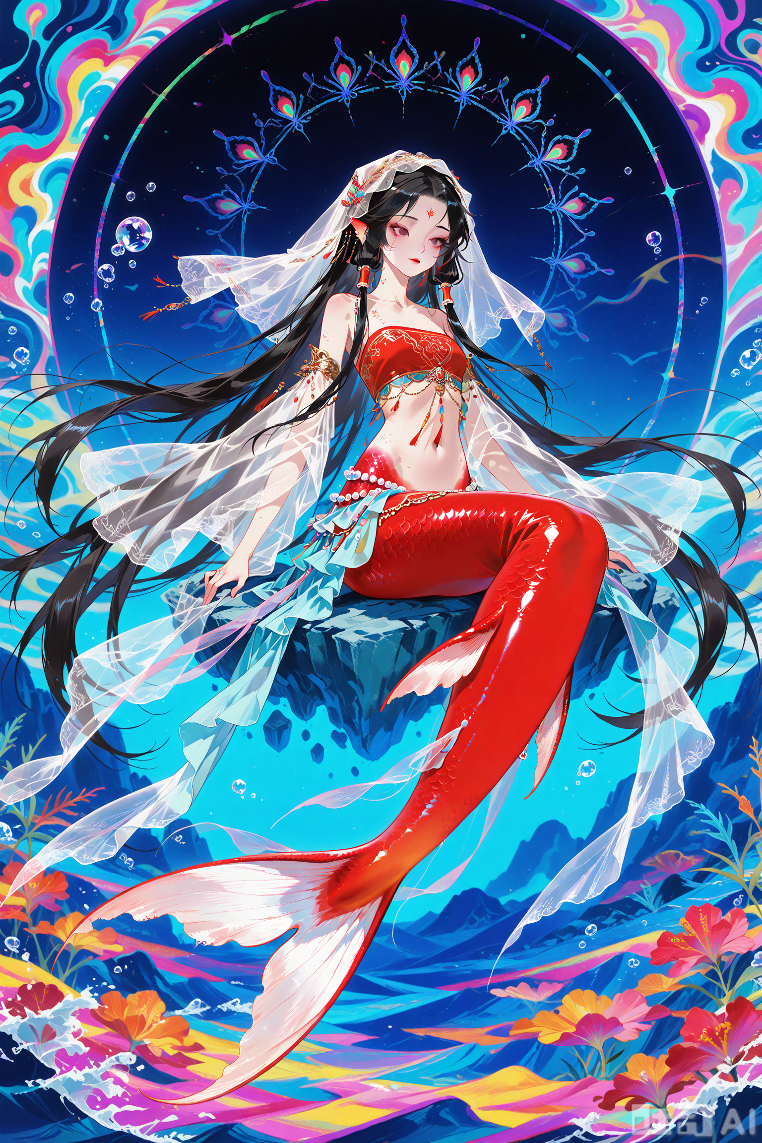 Best 红色人鱼与魔物- ILL/PONY AI LORA - Free Download | Tensor.Art