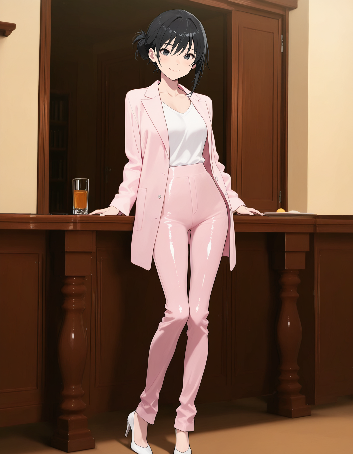 Clothing: Pink suit