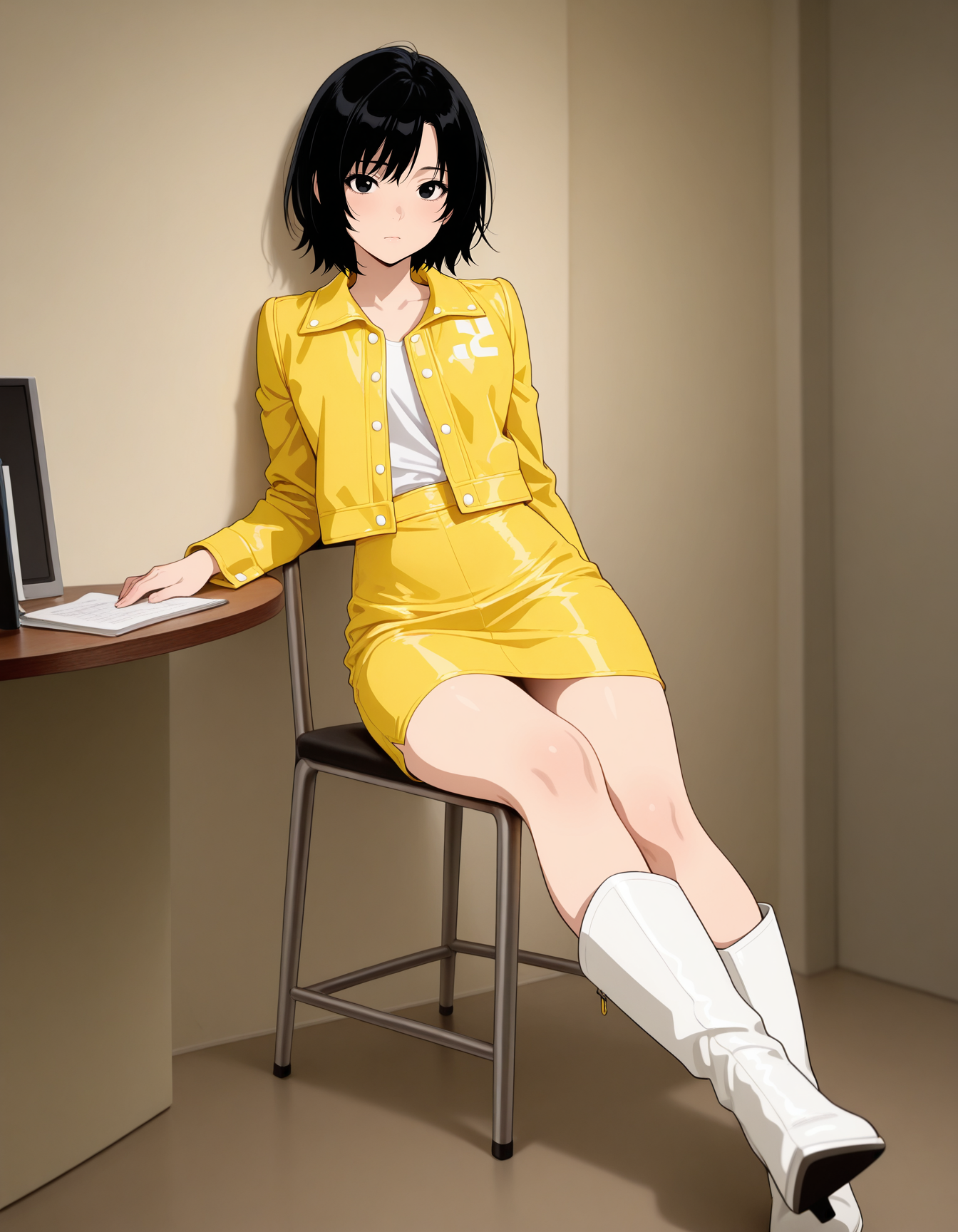 Clothing: Yellow jacket