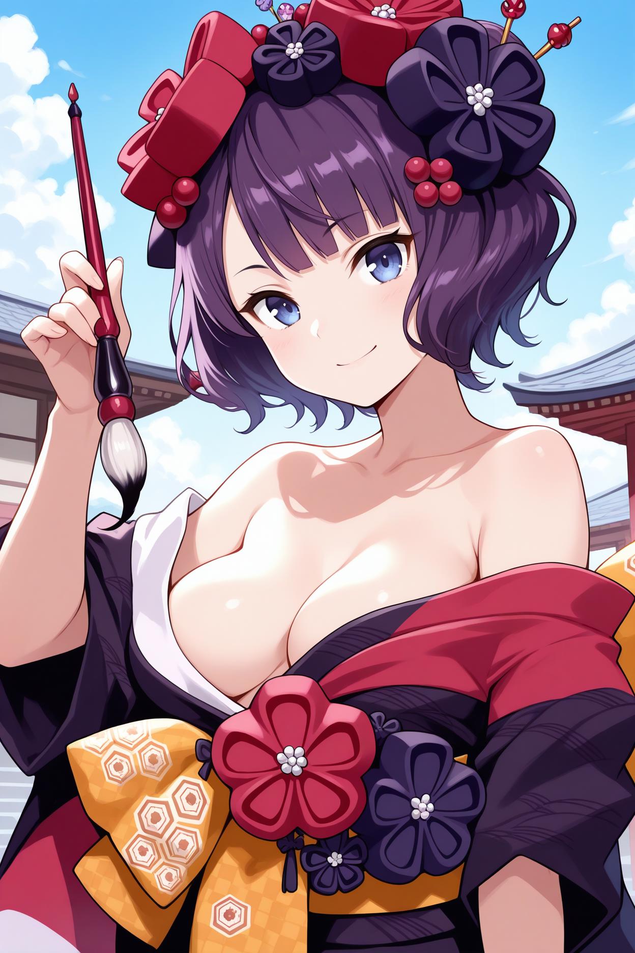 Katsushika Hokusai/葛飾北斎 (Fate/Grand Order) SDXL LoRA | 8 Outfits [Illustrious]