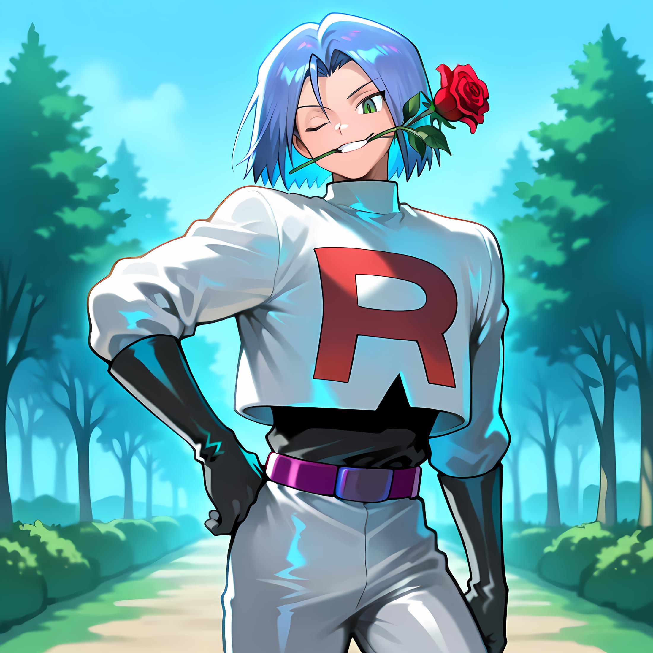 Rose In Mouth