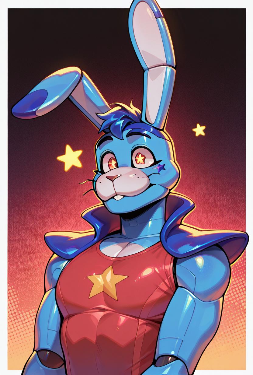 Glamrock Bonnie FNAF / Five Nights at Freddy's Security Breach Ruin  Pony + illust + 1.5