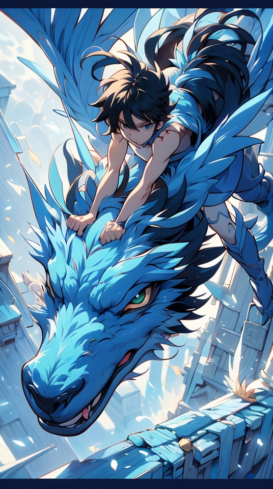 animes demons dragon wolf