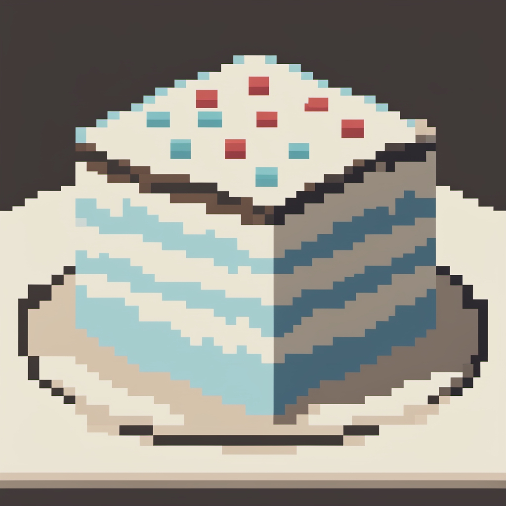Pattern cake pixel art design background