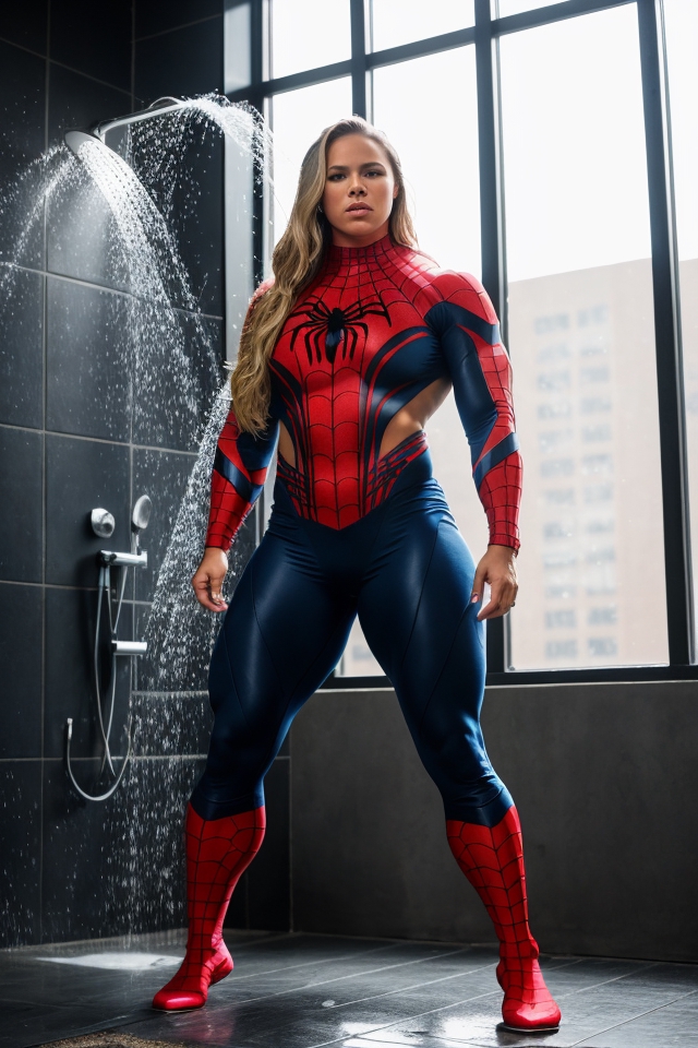 Hot Female Body in Spiderman Costume · Creative Fabrica