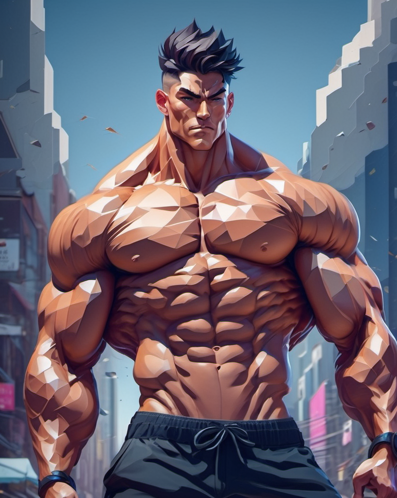 ArtStation - Anime Muscular Man