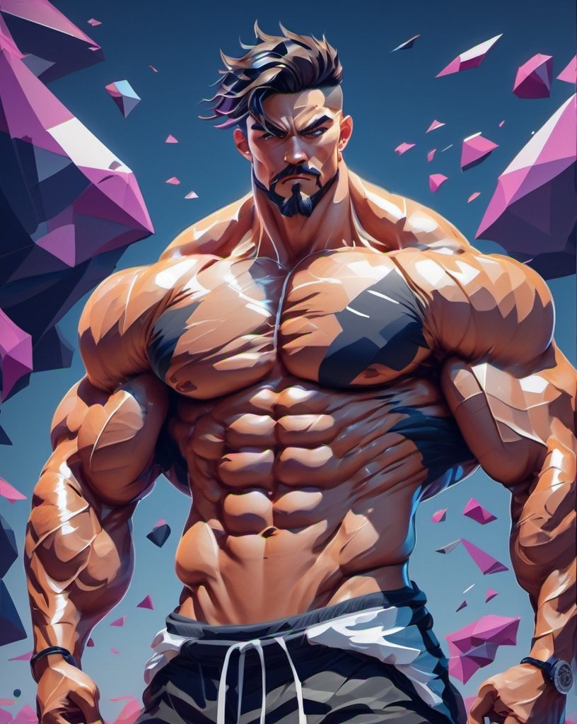 ArtStation - Anime Muscular Man