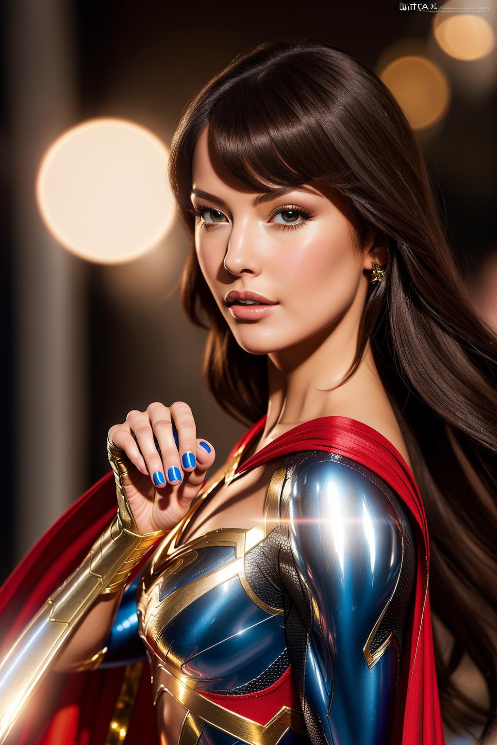 AI Art Girl, 4K, Wonder Woman's Cosplay Photoshoot/Lingerie Lookbook/DC  Superhero Series #11 