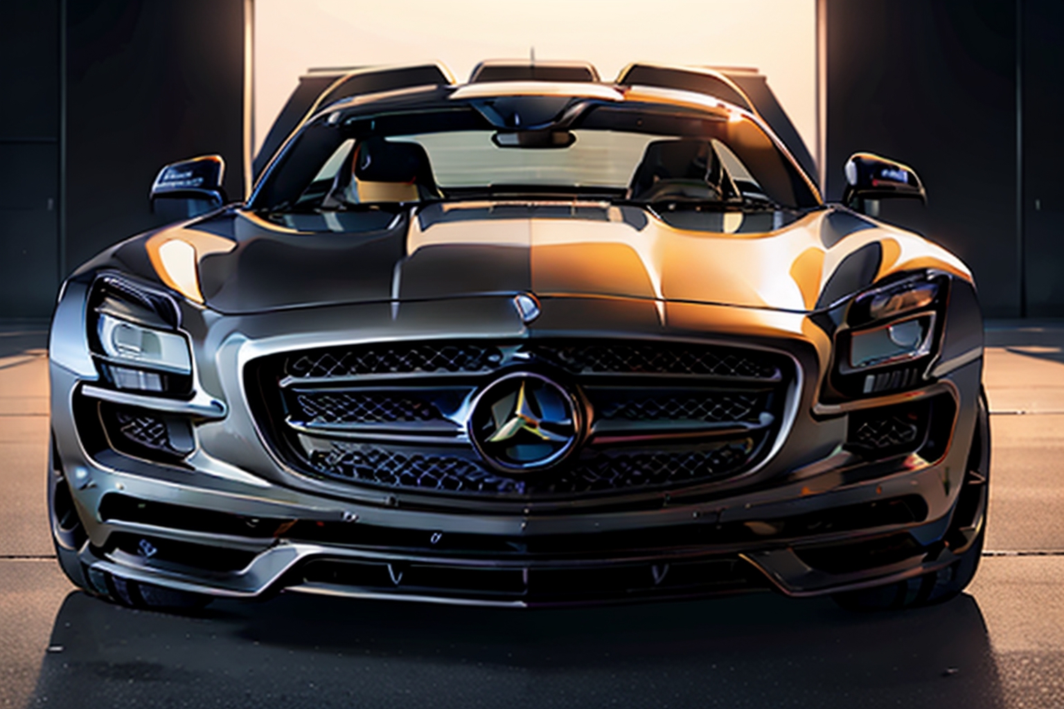 Mercedes Benz SLS AMG Girls & Cars Photo-1