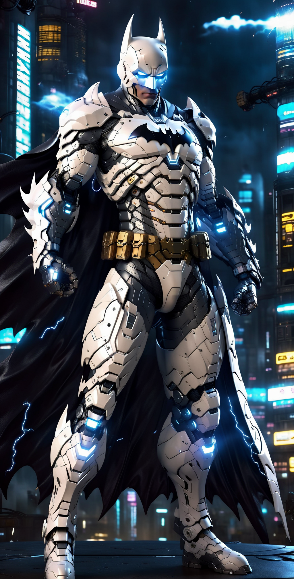 white batman suit