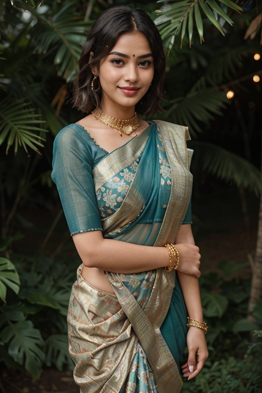 Channeling my inner Rachel Green with this '90s-inspired short hair look!  💇‍♀️ Photo: @photography_by_ratulchowdhury #saree... | Instagram