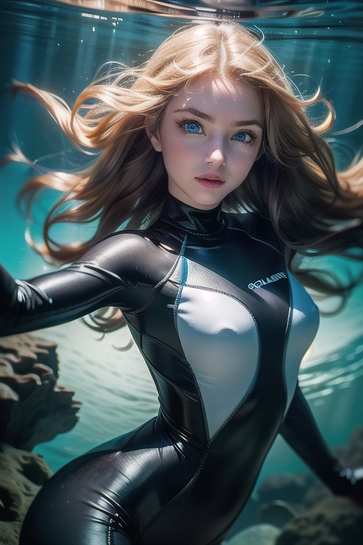 Image of: Latex cosplay scuba suit