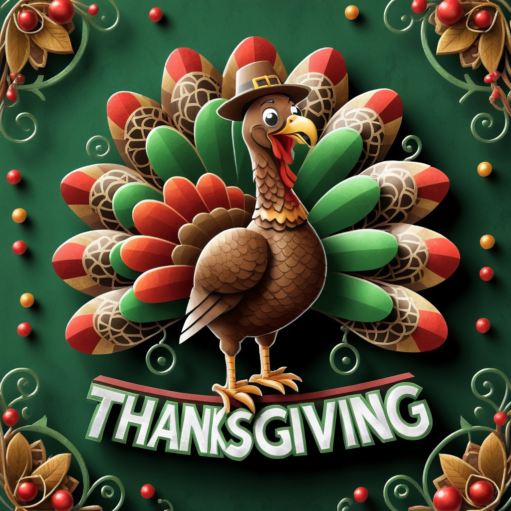 Thanksgiving Clipart in Chiaroscuro Art Style: 4K & SVG – IMAGELLA