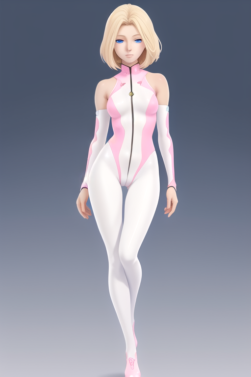 Realistic Slim Muscle Suit in Pink