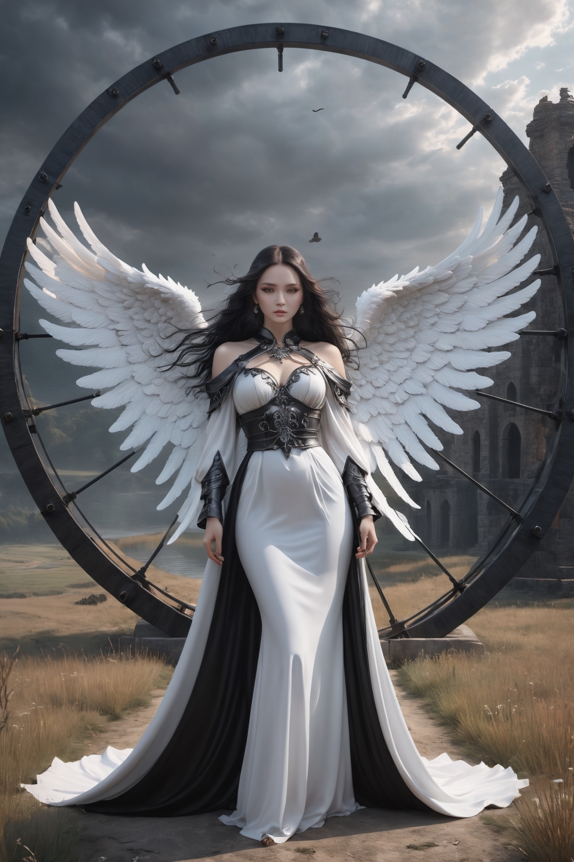 female angel of death wallpaper