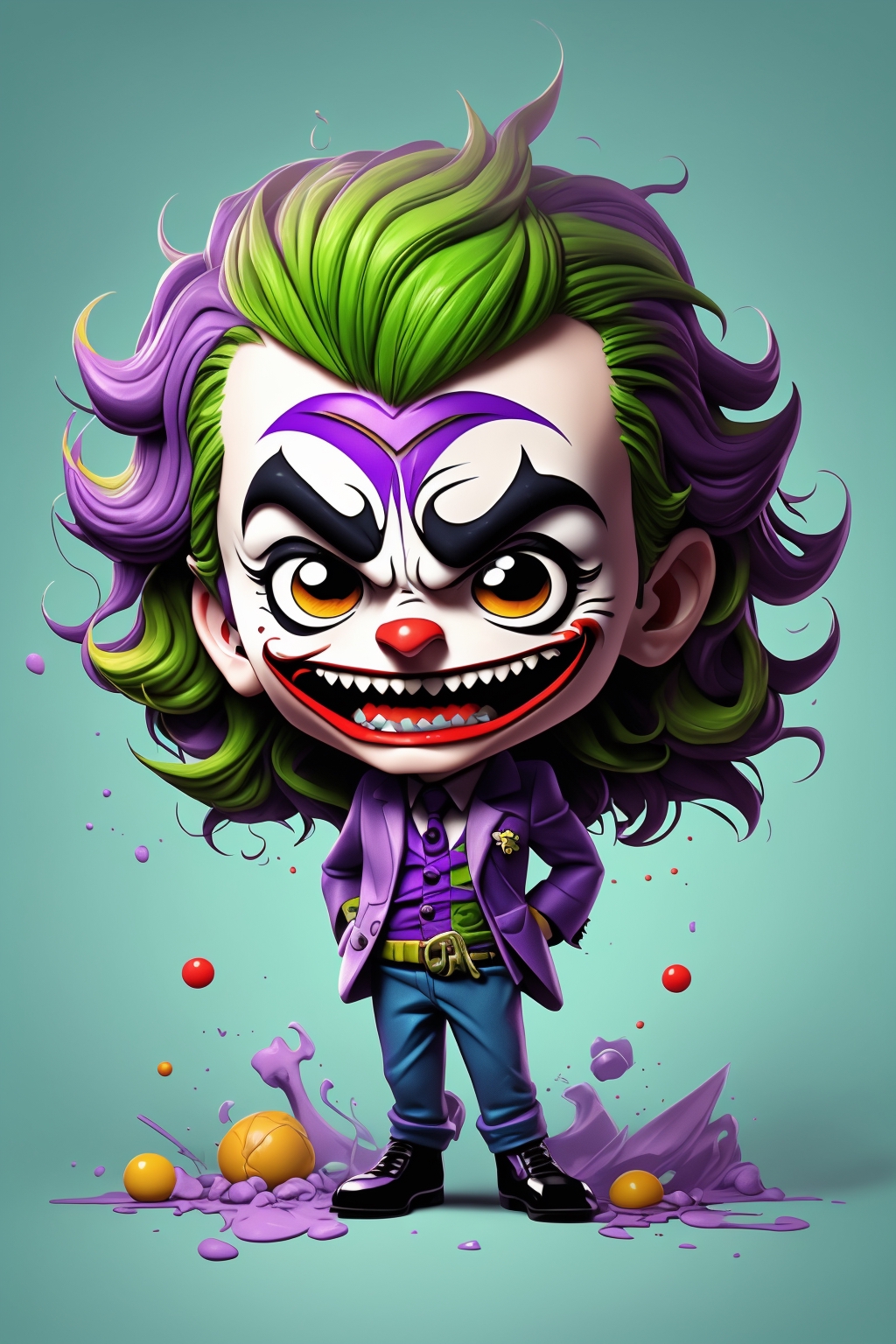 cute cartoon baby joker