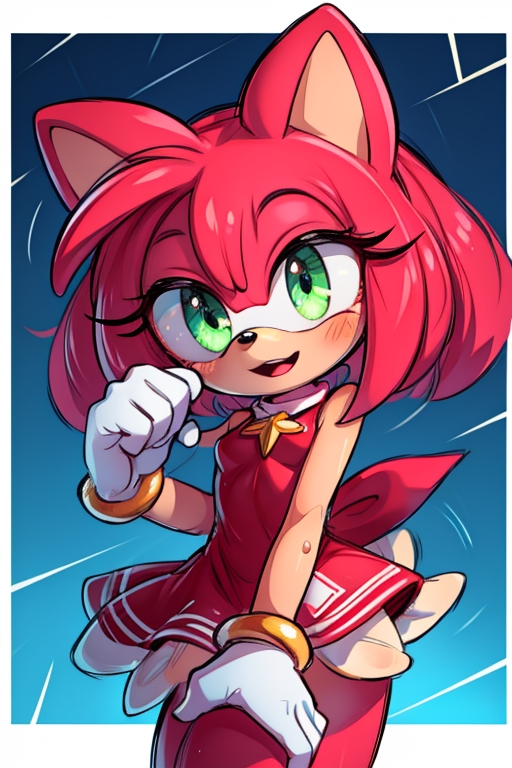 Amy Rose in Sonic Colors: Rise of the Wisps by KatRoseTheArtist on