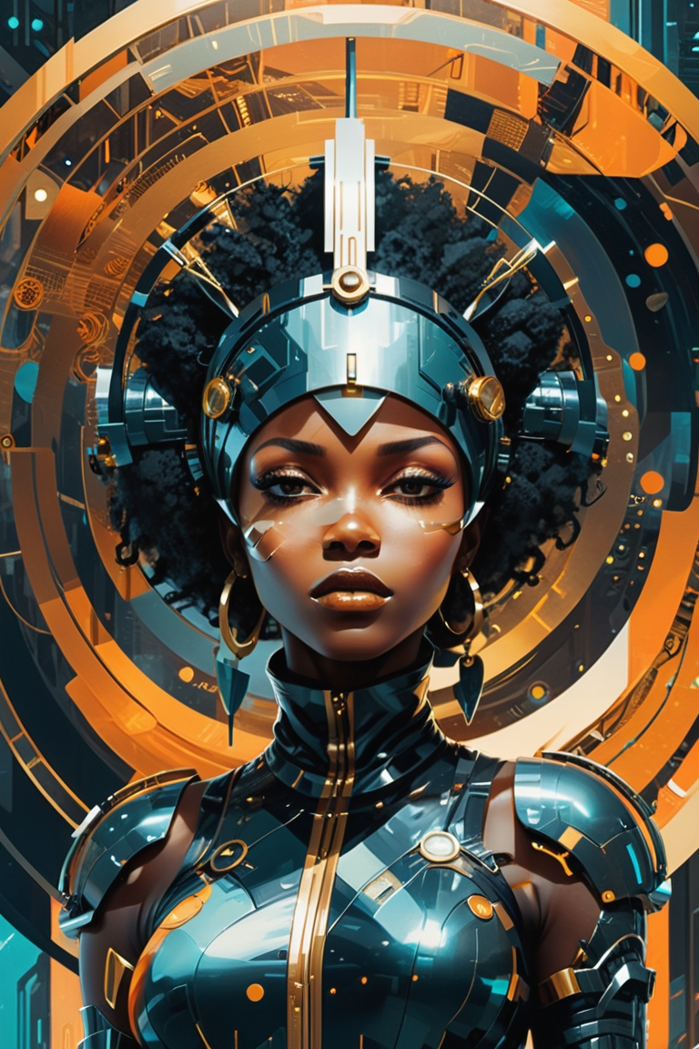 Futuristic Afrofuturism Wall Art Prints Kwanzaa African Queen Mac Wallpaper  African Artists at Sunset in Cityscape, Shuri, Entergalactic - Etsy