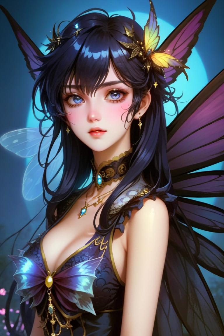AI Art, Mystic Anime Fairy Girl - Etsy Australia-demhanvico.com.vn