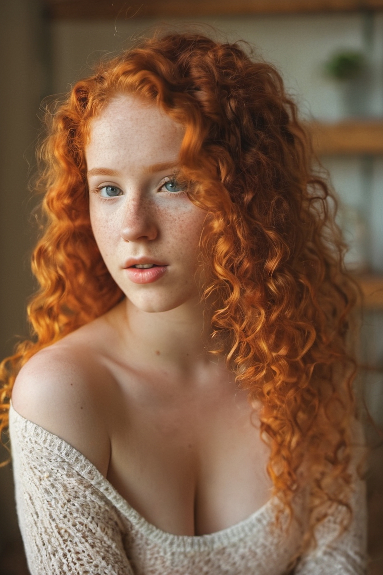 8 image set, redhead girls , | Tensor.Art