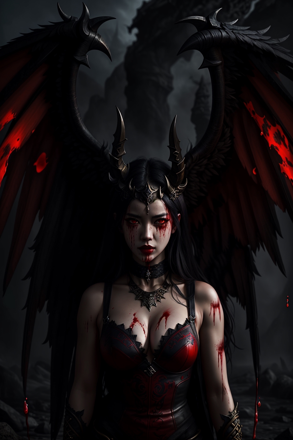 female demon art