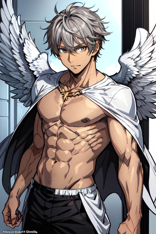 anime potrait of angel