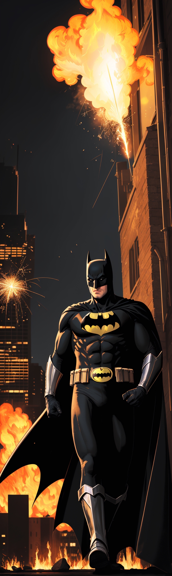 Embrace Your Inner Dark Knight with This Cool AI-Generated Batman Synthwave  Wallpaper for iPhone