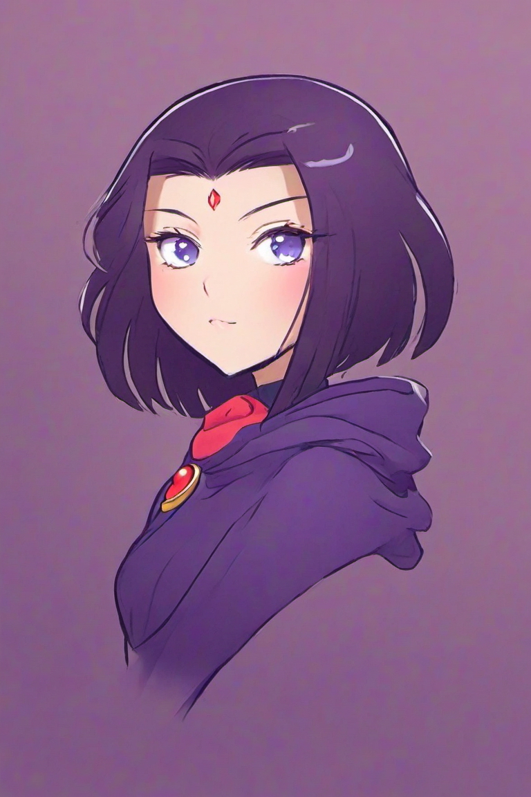 Drawing Cartoon, Anime sketch, purple, face, black Hair png | PNGWing