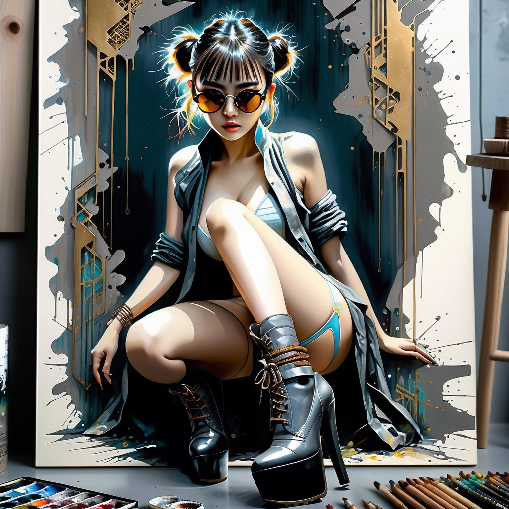 Anime Cyberpunk Girl 7 - Artworks