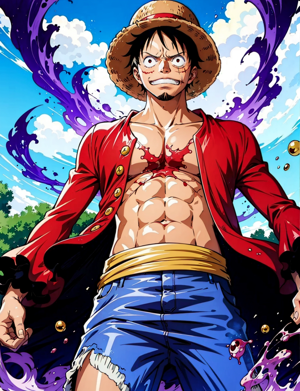 One Piece Monkey D. Luffy Chest Scar